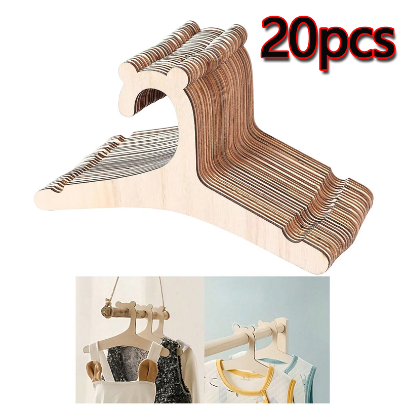 Baby Clothing Hanging Rack - 5/10/20/50pcs bébé porte-vêtements ours mignon en