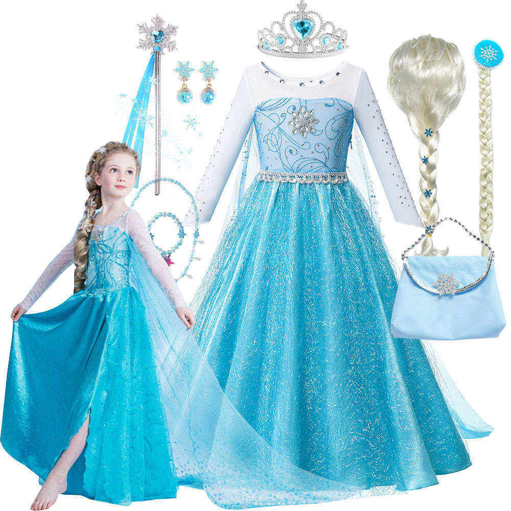 Baby Clothing Dresser - Bébé fille princesse Elsa Costume neige