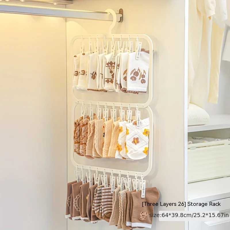 Baby Clothing Hanging Rack - Cintre multifonctionnel pour bébé, séchoir à
